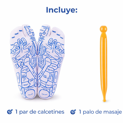 Calcetín de Reflexología y Masaje Relajante para Pies